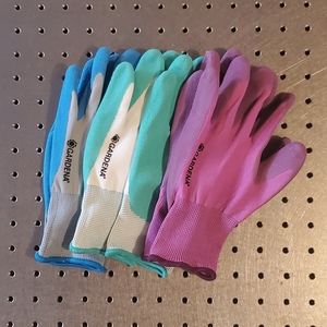 New Garden Gloves w Latex grip 3 pair